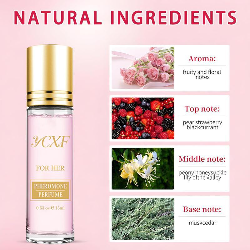 Venom Inspired Pheromone Perfume 15ml Roll On for Women Long Lasting, Fresh & Elegant. Ideal for 2026 Dating, Travel & Party ,Valentine‘s Day Fragrance Cosmetics Rose Pink Outdoorfun