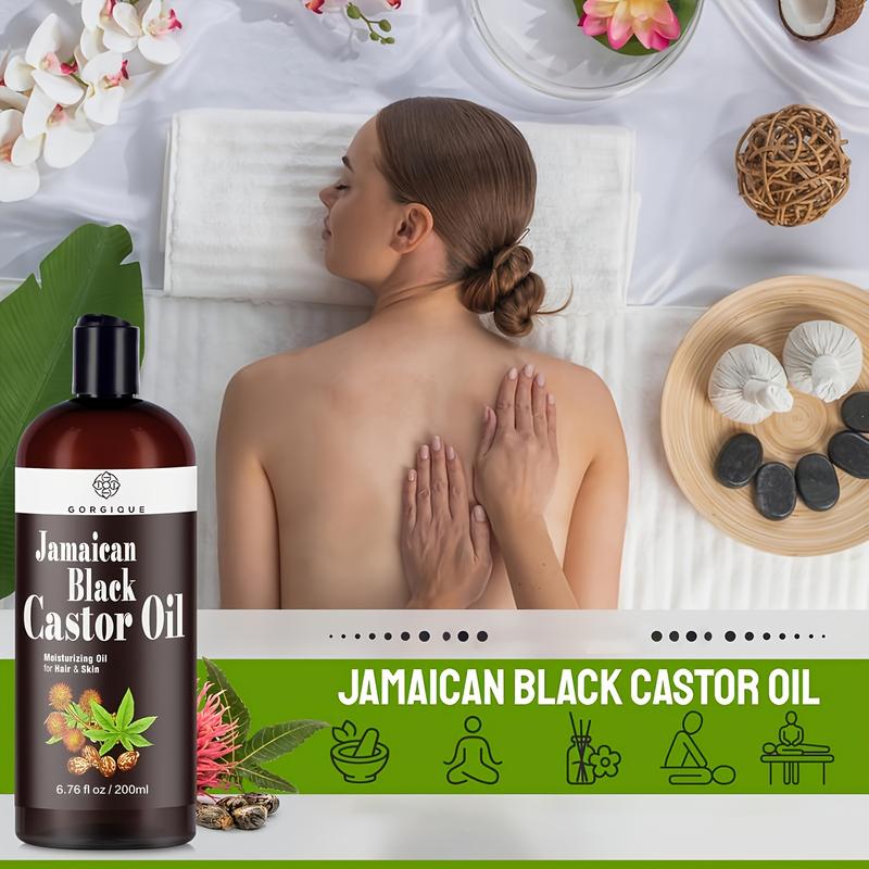 200ml high-purity castor oil body massage care oil | professional formula, skin-friendly and easy to absorb, soothing and relaxing, suitable for all parts of the body and any skin type, convenient for home spa, and easy to give as a gift