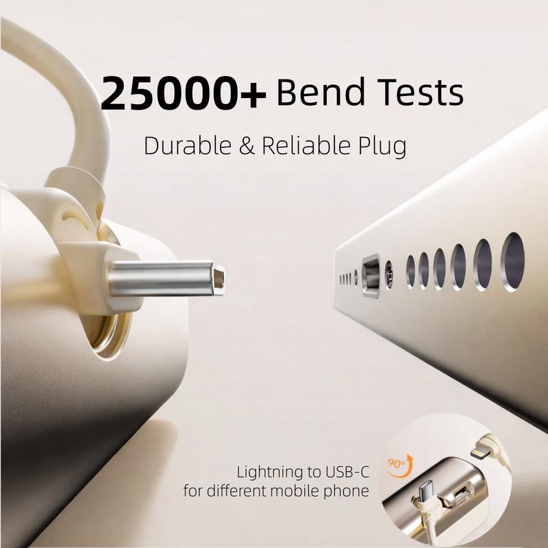 Lzaitai Portable Charger Nano Power Bank with Built-in USB C Connector lightning Connector 5000/10000mAh Portable Charger 22.5W, for iPhone 17/16/15 Series, Samsung S22/23/24 Series, iPad Pro/Air, AirPods, and More