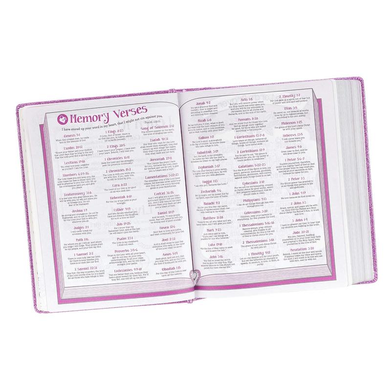 ESV Holy Bible, My Creative Bible For Girls, Hardcover w/Ribbon Marker, Illustrated Coloring, Journaling and Devotional Bible, English Standard Version, Purple Glitter (ESV Creative Editions Girls)