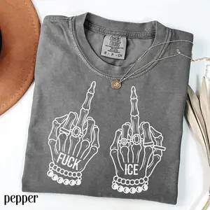 Comfort Colors® Fck Ice T-shirt, Anti Tr^mp Ice Shirts, Abolish ICE Tees, Human Rights Activist, Activism Apparel, Protest Tr^mp