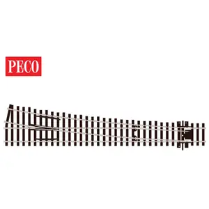 Peco 552-SL-E188 Turnout, Large Radius, Right Hand, HO