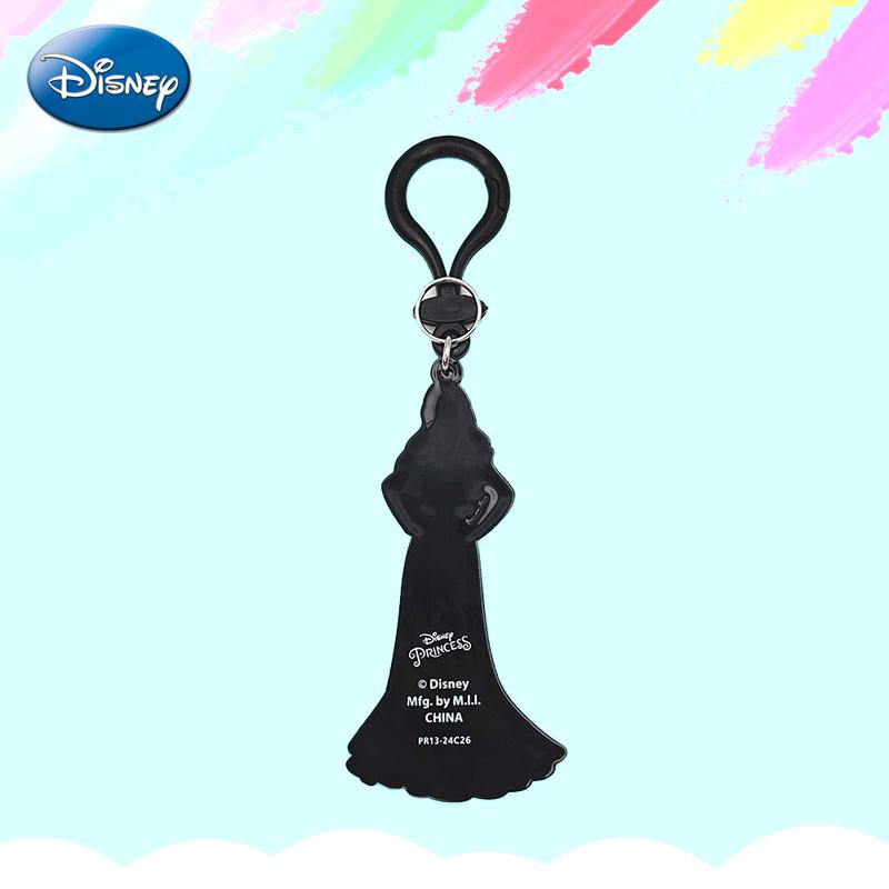 1PC Disney Princess Keychain Officially Licensed Collectible Aurora Ursula Classic Villain Gorgeous Gown Dress Sea Witch Anime Peripheral Backpack Decoration Car key Pendant Desk Ornament Durable PVC Rubber Gift