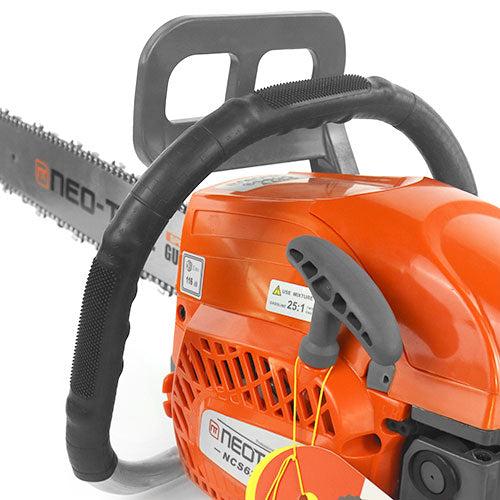 NEOTEC 58cc/62cc Gas-Powered Chainsaw with 25:1 Gas/Oil Mix, Lightweight Portable Design for Easy Cutting Wood in Outdoor Garden