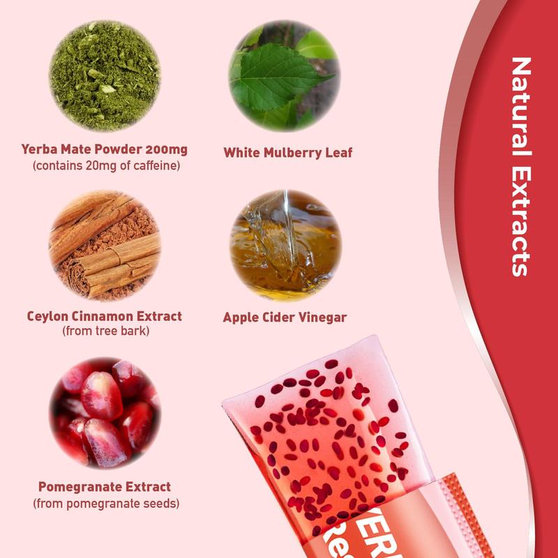 【Only 9.9】LeafStory Yerba + Apple Vinegar Reset Jelly（7 Sticks) : Mixed Berry Flavor, Support Digestion, Gut Health, and Metabolism, Debloat, Natural Ingredients , Sugar-Free, Gluten-Free, Non-GMO, Gelatin-Free-S1