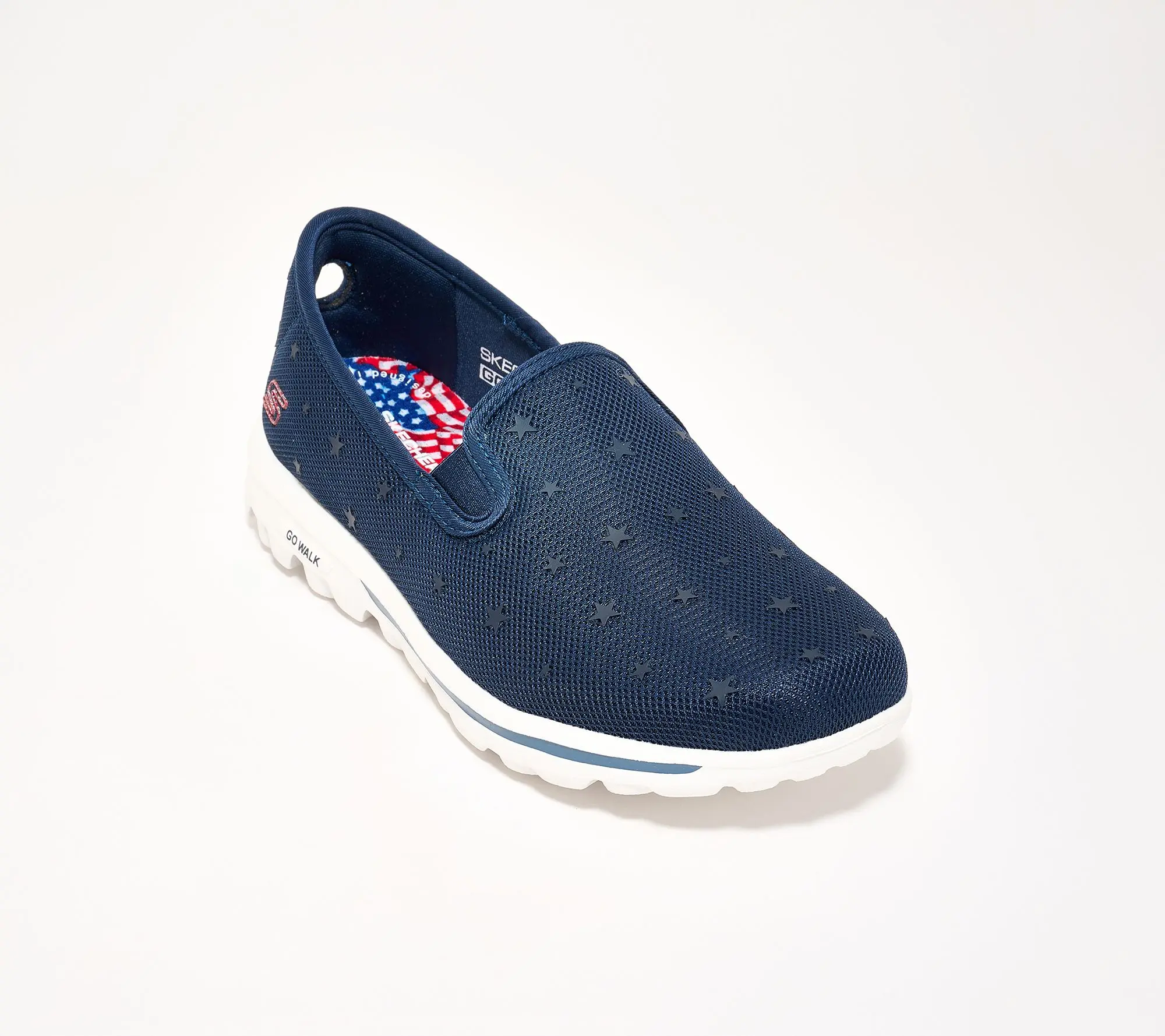 Skechers GO WALK Travel Vegan Washable Americana Shoes - Starla Skechers GO WALK Travel Vegan Washable Americana Shoes - Starla