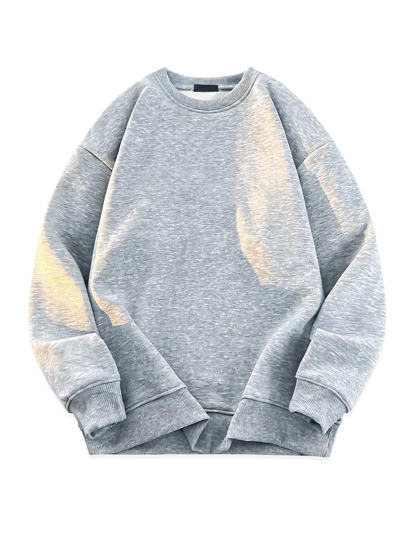 CCCMAI Casual Long Sleeve Crewneck Pullover Sweatshirt for Women & Men Festival Gift Available in Multiple Colors Men's Clothes for Daily Wear