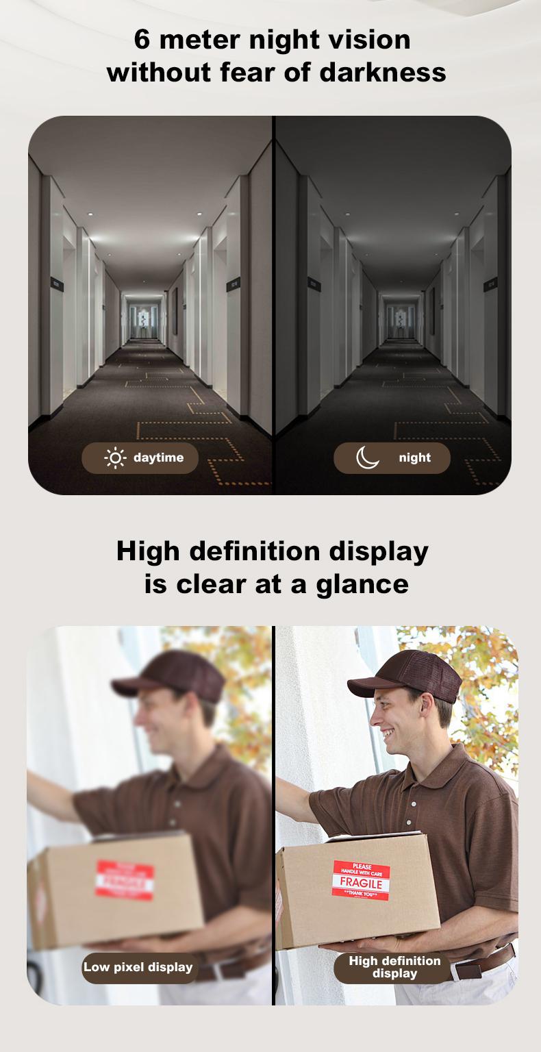 X8 Video Doorbell with Screen, No WiFi Needed, Local Storage, Waterproof & No Subscription Required