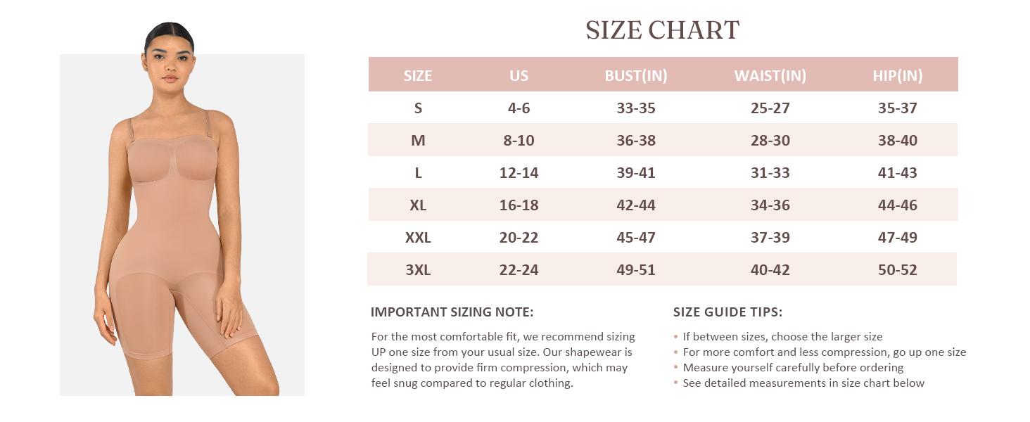 FeelinGirl #LiveStream Strapless Slim Shapewear OutdoorFun Tummy  Control Bodysuit Seamless Shortie with Removable  Womenswear Fabric Comfortable Basic Nylon Tops