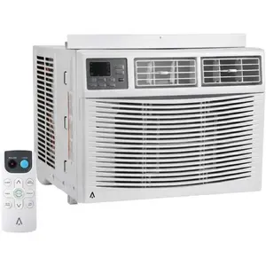 10000 BTU Smart WiFi-Enabled Window Air Conditioner, Cools Rooms Up to 450 Sq.Ft, 3-in-1 with Dehumidifier & 3 Fan Speeds, Energy Saving Mode, Remote Control & 24H Timer Function