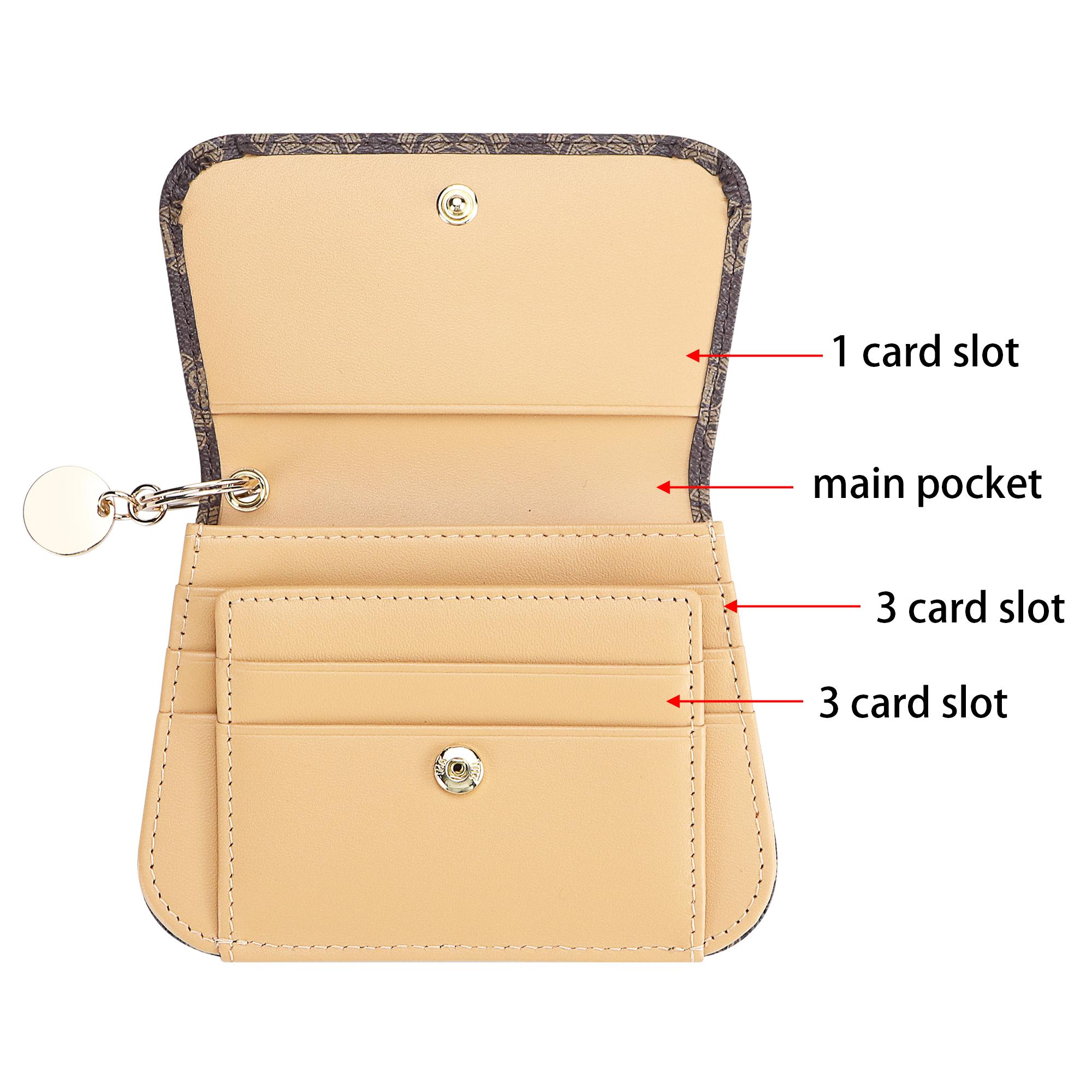 Royal Bagger RFID Short Wallets for Women Genuine Cow Leather Fashion Card Holder with Key Ring Holders Clutch Slim Coin Purse 2443 SpringStatements