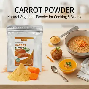 16 oz (454 g) Carrot Powder, a superfood, perfect for juices, smoothies, and creative recipes.