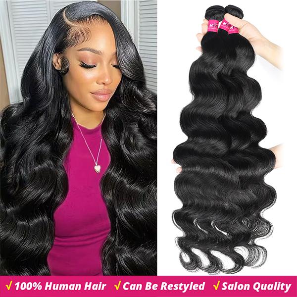 Thick Loose Deep Wave Human Hair Bundles Raw Human Hair Weave Brazilian Body Wave Quick Weave Extensions 1/3/4 Bundles #TiktokShopSpringGlowUp