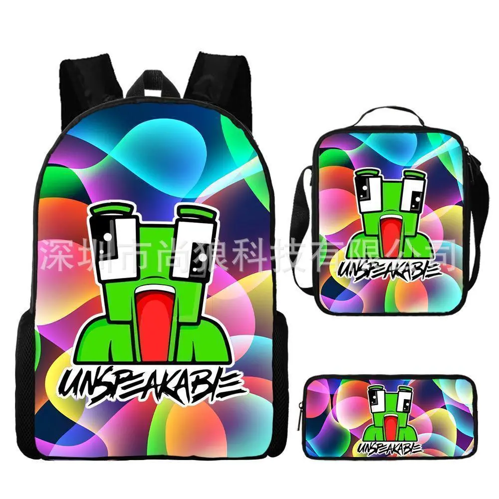 UNSPEAKABLE 6 Anime Backpack for Women Men Teens, Day Packs Knapsacks Casual Backpacks Gift for Gym Travel Camping Outdoor Work Business