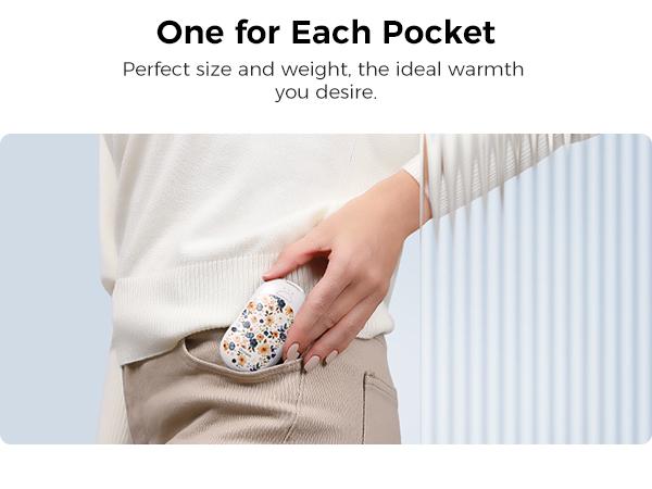 OCOOPA UT3 Lite Rechargeable Hand Warmers 2 Pack – Magnetic Design 3 Adjustable Heat Settings Fast Heating & Portable Pocket Heater