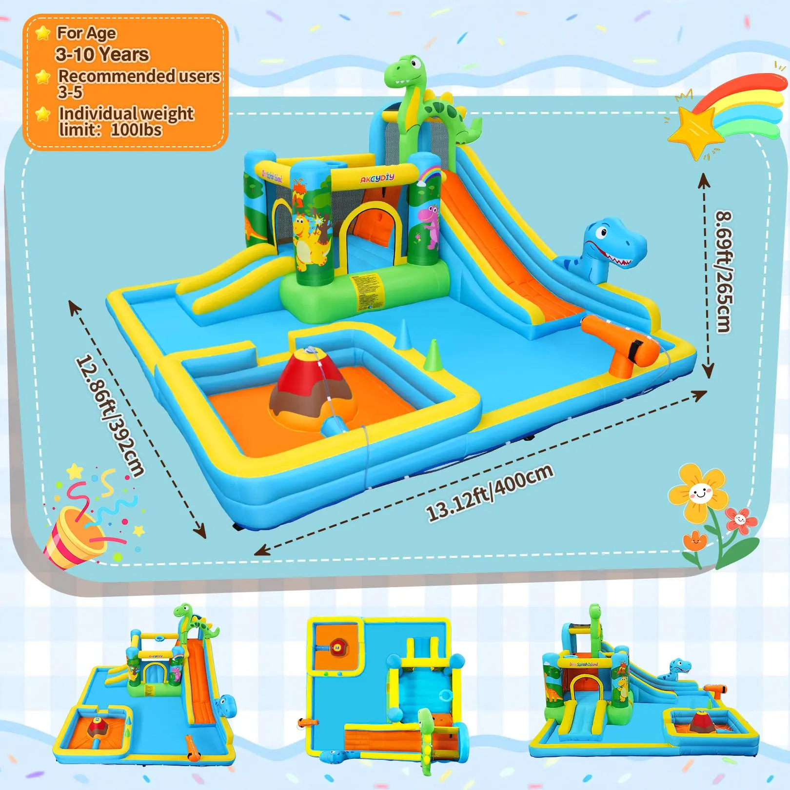 Dinosaur Water Slide