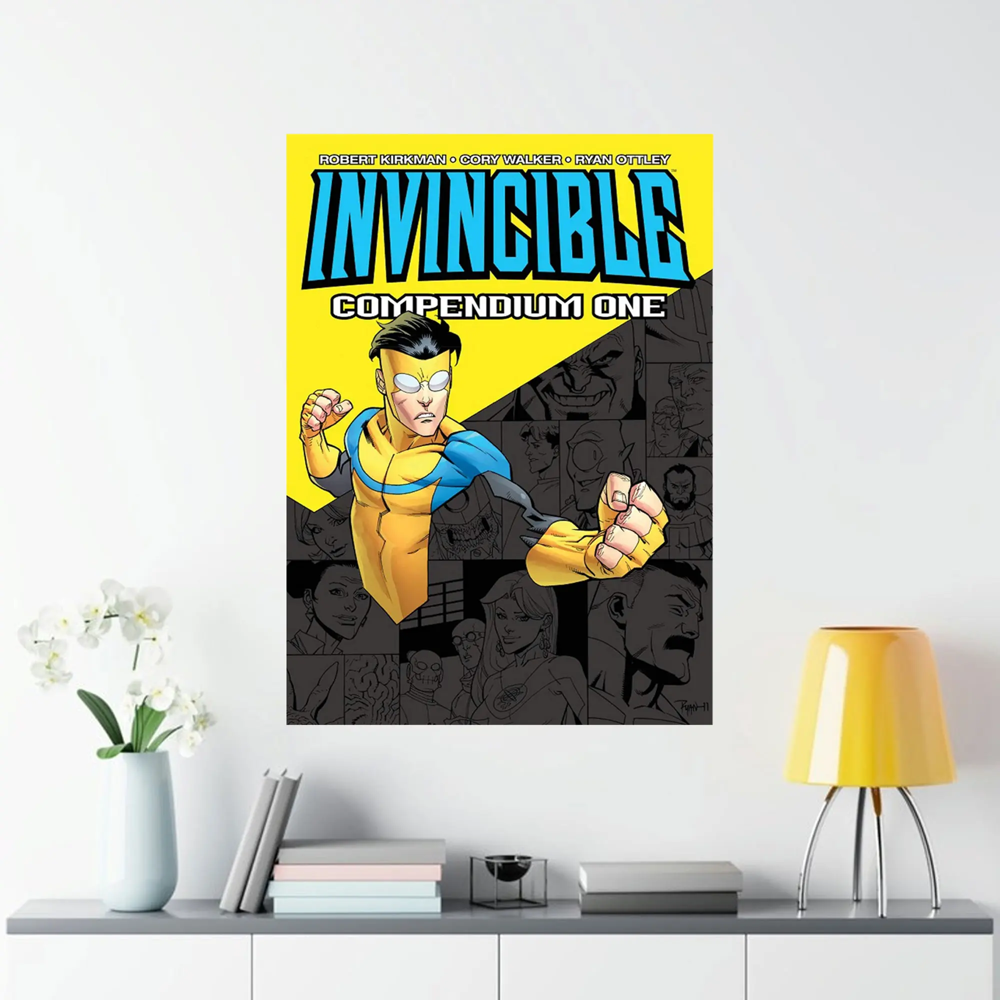 Invincible Compendium One Poster, Mark Grayson Superhero Wall Art ...