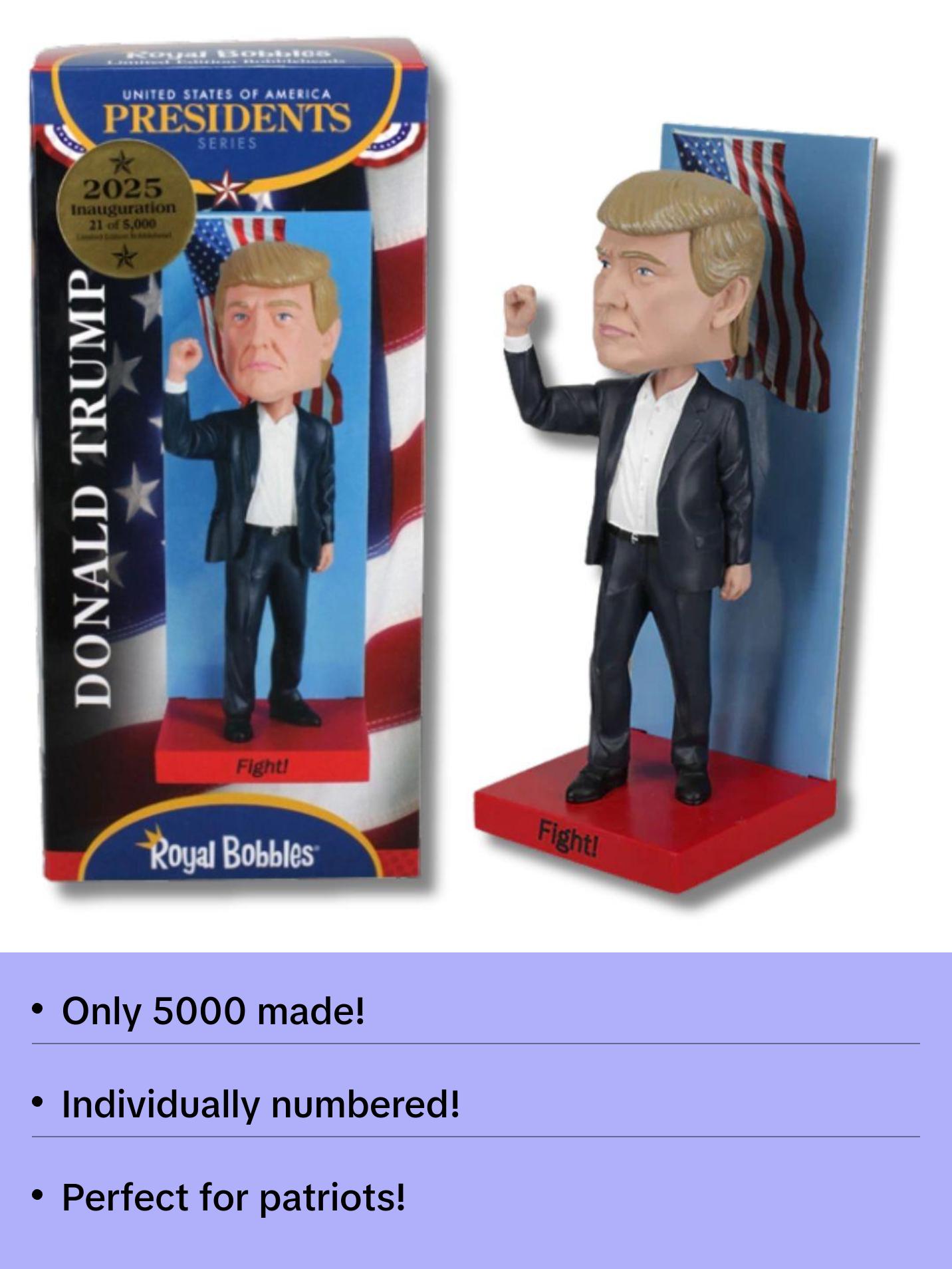 Limited Edition 2025 Inauguration Donald Trump Bobblehead (Numbered)