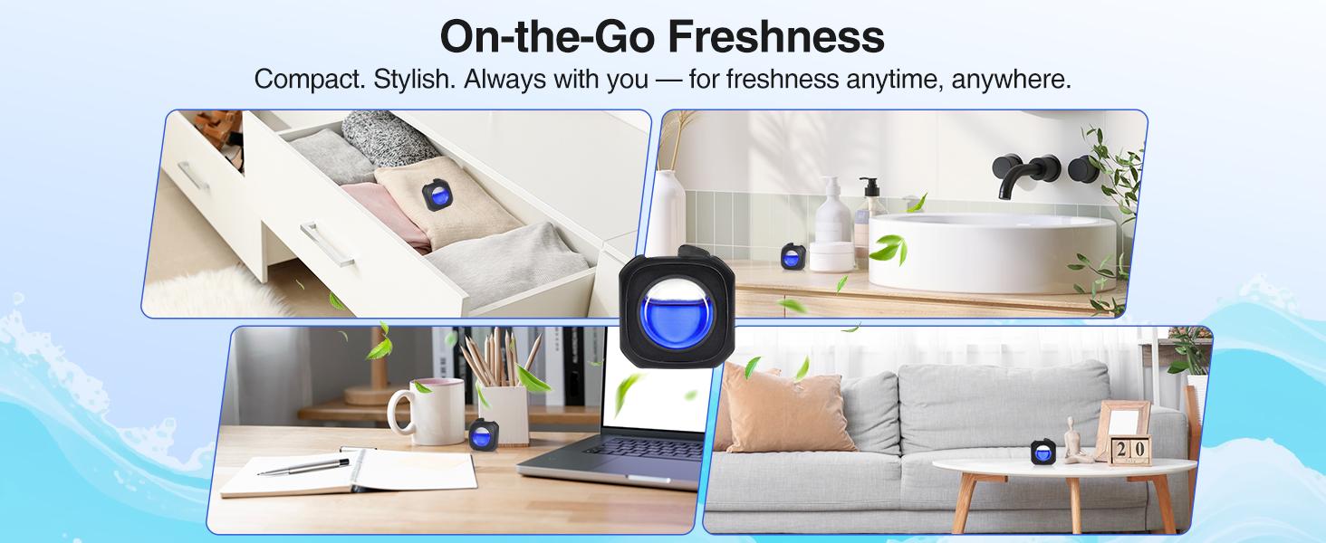 S ZEVO Car Air Freshener - Long Lasting 30 Day Fragrance Life with 6 Vent Clips for Up to 180 Days Freshness