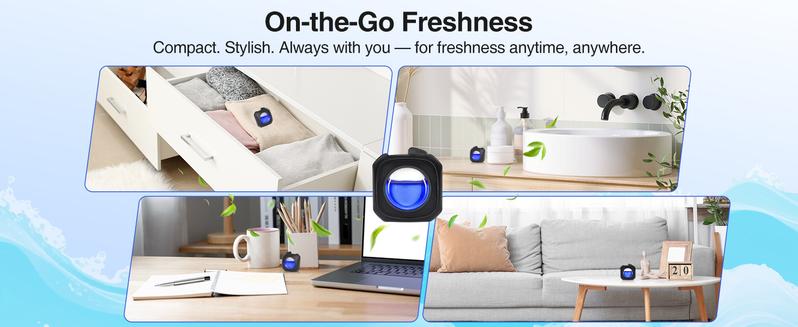 S ZEVO Car Air Freshener - Long Lasting 30 Day Fragrance Life with 6 Vent Clips for Up to 180 Days Freshness