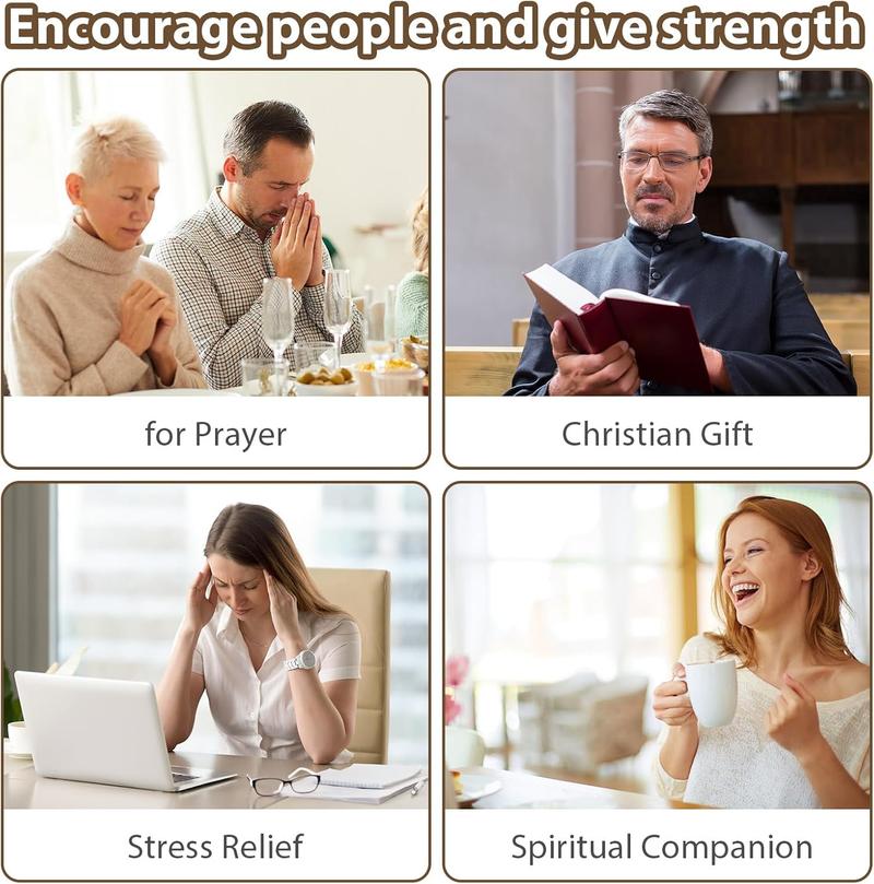 Handmade (3/6/10/20) Pcs Pocket Wooden Cross Fidget | Wooden Cross My Heart - Religious Ornaments Gift for Children and Adults, Rustic Style Decor Pocket Olive Worpo Cross Set for Christian Faith, Baptism, Prayer