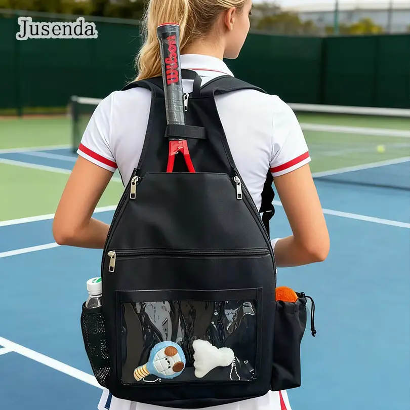 New Tennis Badmintor Racket Shoulder Backpack Paddel Pickleball Carry Shoulder Bag Large Capacity Ourdoor Waterproof Sport Bag, Outdoor