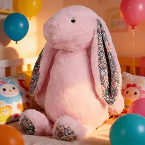 Easter Gift  Blossom Bunny Plush 25/50cm – Cute  Cuddly Soft Stuffed Animal for jellycat Cozy Moments