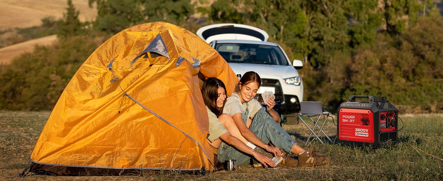 PowerSmart 3600 Watt Quiet Portable Inverter Generator, RV Ready 30A Outlet, Parallel Capable, Emergency Use Camping, EPA Compliant,Hurricane, Emergency,Safe & Long-lasting usage,Springtok(DB5035/DL5035C), generators for house power