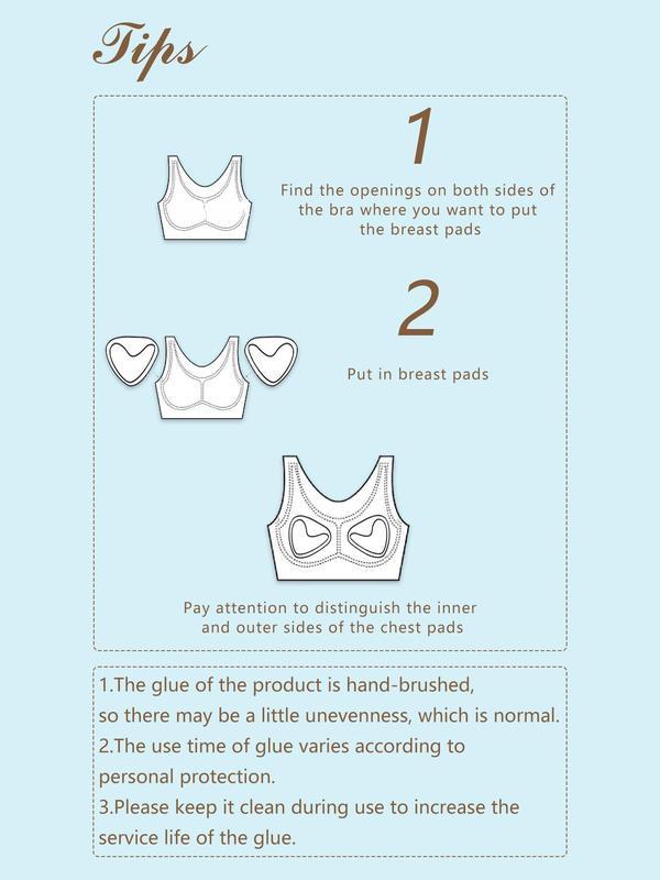 New Invisible Adhesive Sports Bra for Brides, Strapless Bust Pads for Wedding Dresses, Comfortable and Supportive Sports Bra for Women