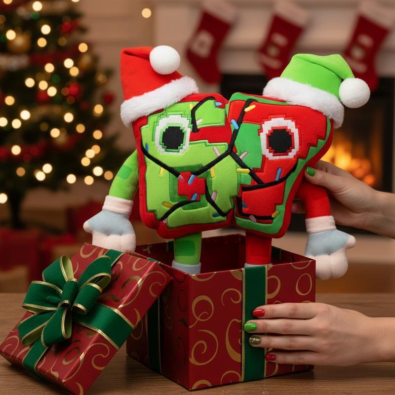 11.Inch No Code Festive 67 Plush Stuffed Animal Steal A Brainrot Christmas Doll Anime Peripherals Soft Doll Collection Room Decoration Kid Gifts Easter and Valentine's Day gifts