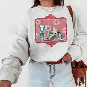 Western Can Girly Disco Sweatshirt, western clothing, western tops, western cowgirl stuff, punchy western wear, western outfits for women, country girl stuff clothing, graphic tees women, sweatshirts for women, western for women country girl clothes