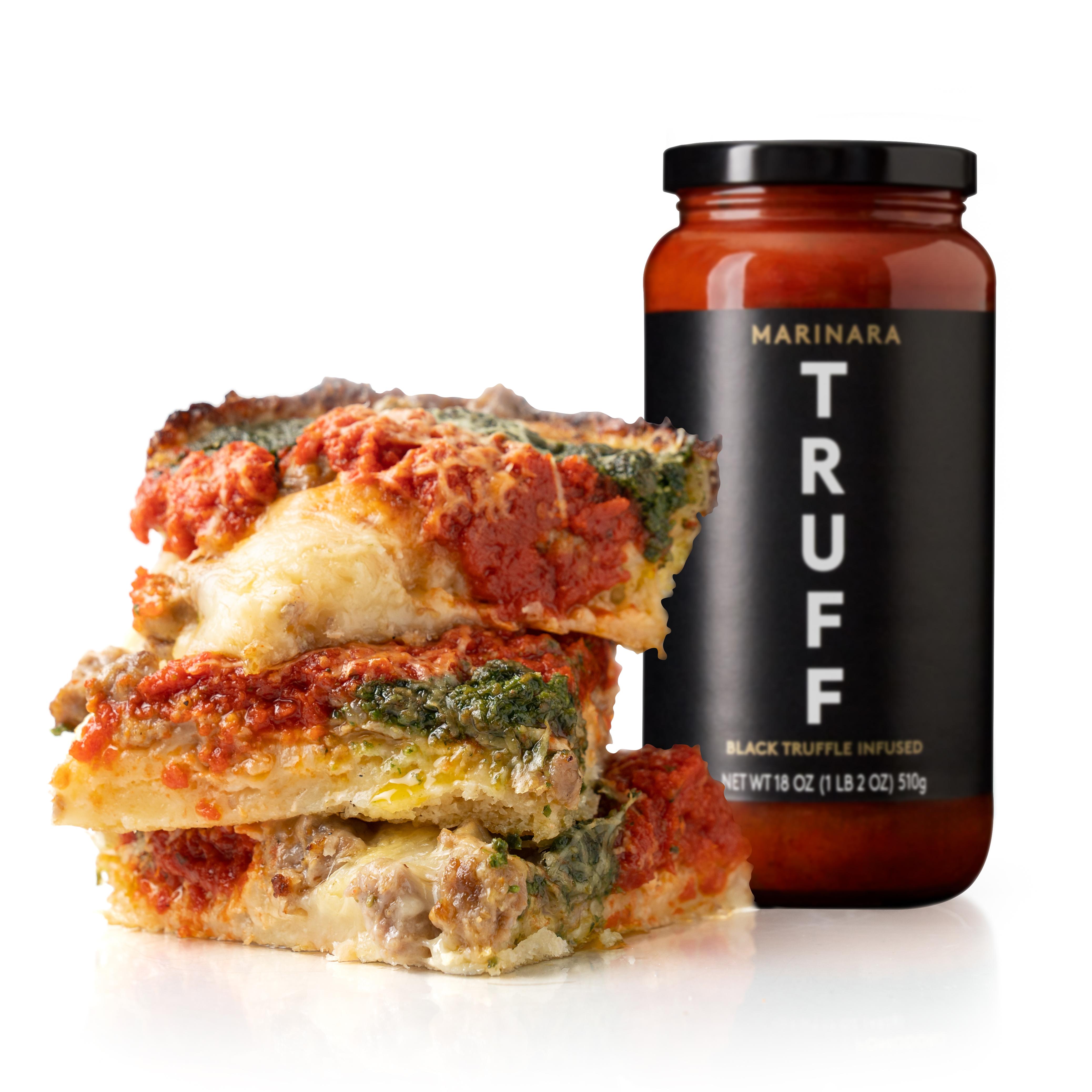 TRUFF Pasta Sauce, Black Truffle Marinara | Flavorful Tomato Sauce for Pasta, Pizza, and More | Non-GMO, Vegan, 18 oz