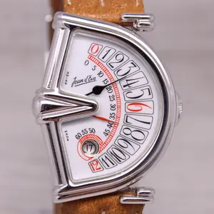 Jean D'Eve Sectora Large Retrograde 31mm Jump Hour Wrist Watch Original Band