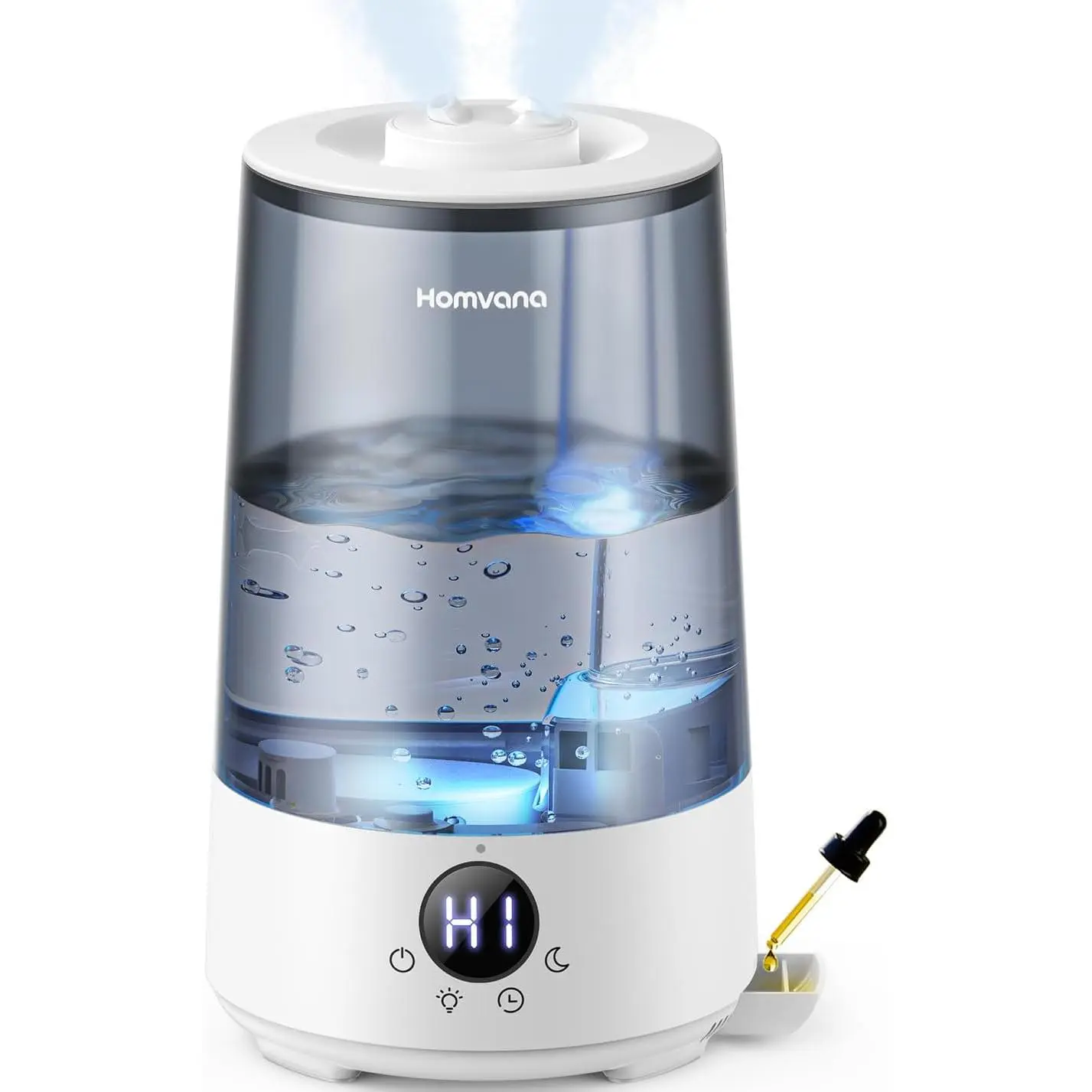 Cool Mist Humidifier for Bedroom and Large Room 3.6L Top Fill Ultrasonic Humidifier, Quiet Air Humidifier with Essential Oil Diffuser for Baby Nursery Home Office Plants, Long Running Mist Humidifier BPA Free