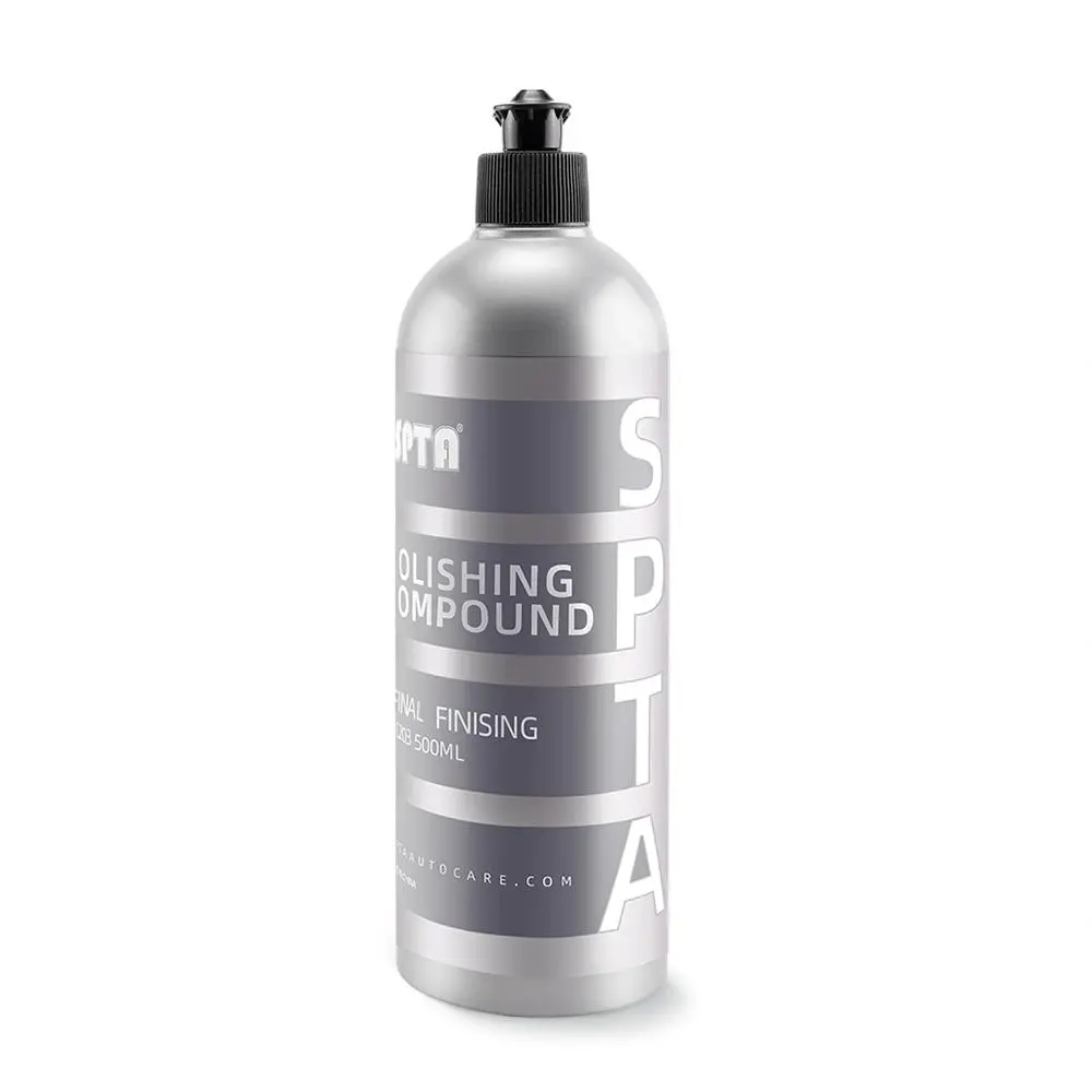 SPTA Final Finishing Compound - Biodegradable, Convenient Car Paint Care Product with Double Sealing Mouth, Fast Action Scratch Remover, Gloss Boost, Rubbing Compound for Eliminating 2500 Grit Sanding Marks & Swirl Marks