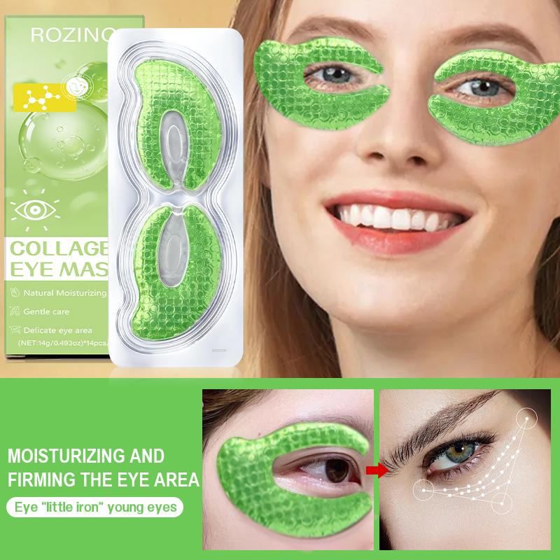 ROZINO Collagen Eye Mask for Moisturizing Fine Lines Dark Circles & Puffy Eyes Under Eye Patches Natural Formula