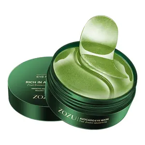 60PCS Avocado Under Eye Patches, Collagen Hydrating Eye Gel Mask, Spring Skincare for Puffiness, Dark Circles & Fine Lines