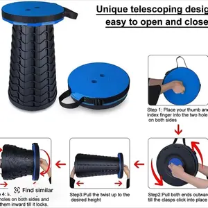 Collapsible Telescoping Portable Stool