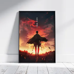 Levi Ackerman Cruel World Attack on Titan Anime Poster, Levi AOT Anime Posters Decor Photo (No Frame)