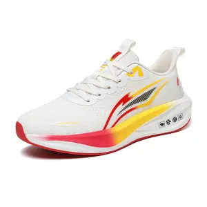 Men's Lightweight Cushion Running Sneakers, Breathable Mesh Upper, High Elastic EVA Midsole, Anti-Slip Outsole, Ergonomic Fit to Boost Speed & Comfort for All Training Types