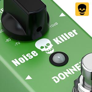 Donner Noise Gate Pedal, Noise Killer Guitar Pedal Noise Suppressor Effect 2 Modes for Electric Guitar and Bass True Bypass Donner Noise Gate Pedal, Noise Killer Guitar Pedal Noise Suppressor Effect 2 Modes for Electric Guitar and Bass True Bypass