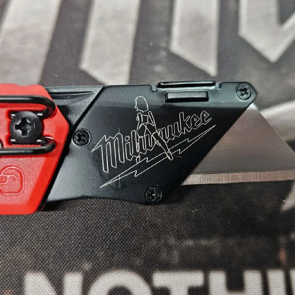 Milwaukee 1500 Compact Hand Knife, Featuring Custom Laser-Engraved Booty Girl Design