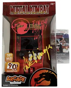Paul E. Niemeyer signed & sketched Handheld Arcade Game Mortal Kombat