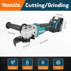 Compact Makita Electric Goddess DGA404 125MM Cordless Angle Grinder: Brushless Variable Speed Cutting Machine For 18V Battery