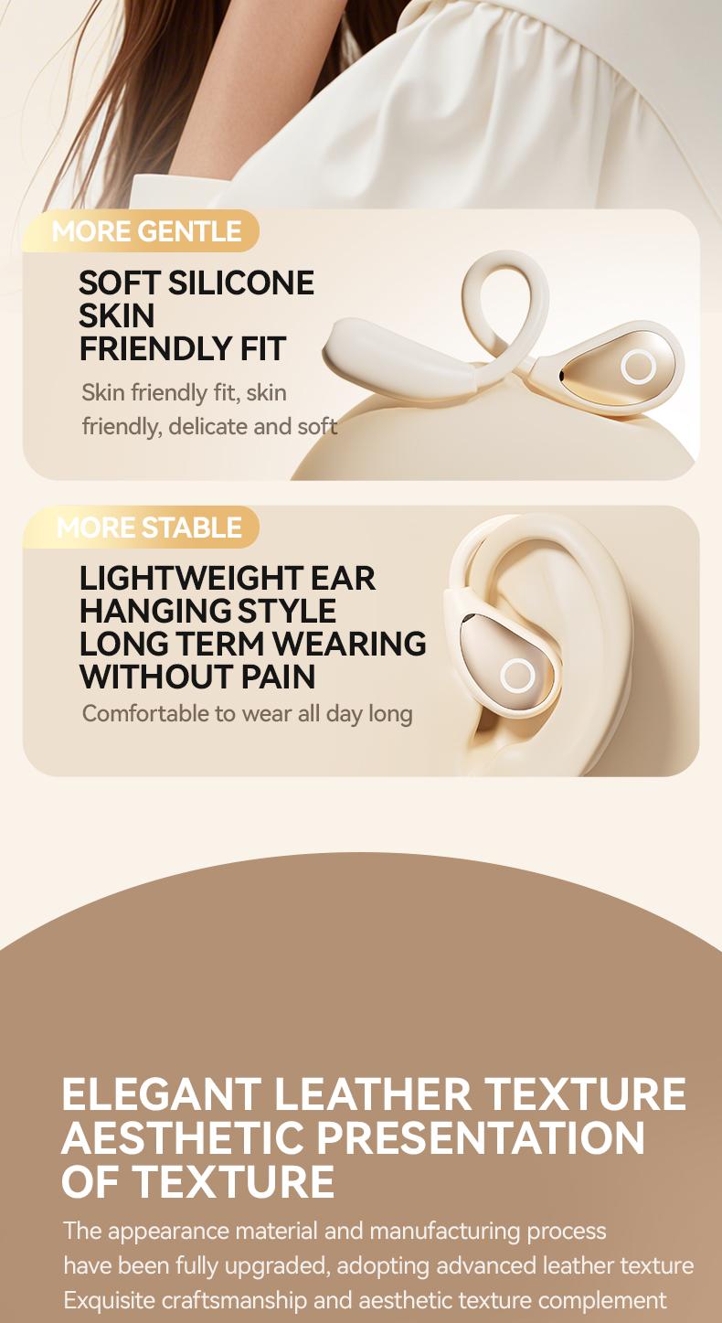 Acer OHR515 Wireless Earbuds,Open-ear Design Wireless Earphone, LongBattery Life Earbuds for Sports, Touch ControlEarbuds,Audio Headset Electronic ear headphone Digital Bluetooth openearearbuds Loudspeaker Black wireless headphones wired earphones