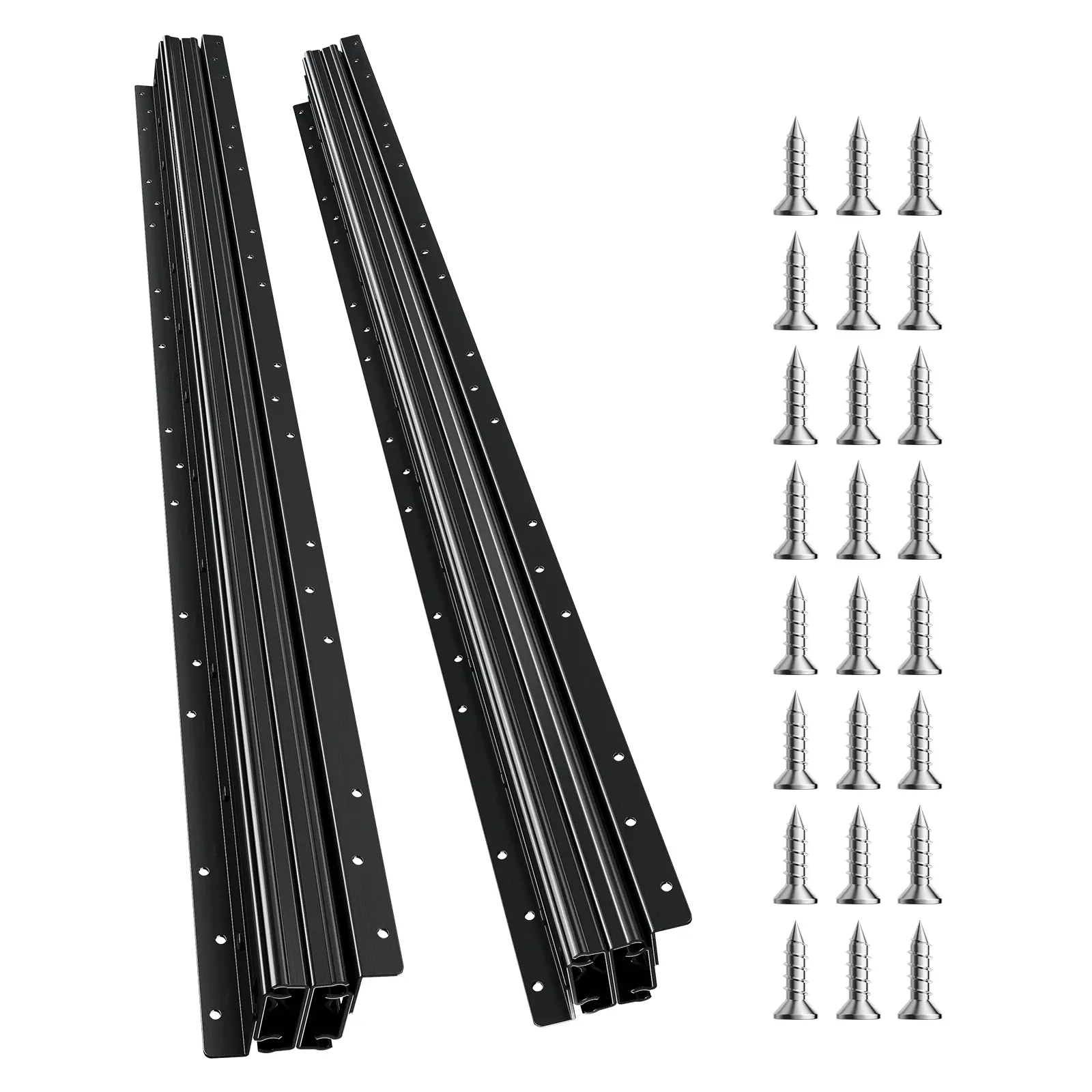 VEVOR Undermount Drawer Slides, 40-in 3-Stage Full Extension Ball Mechanism Sliders, 260 lbs Load Capacity Runner Rails, All-Metal Anti-Vibration Rust-Proof Tracks, DIY Replacement with Installation Guide, Silent Easy Glide Sliders, Father's Day Gift