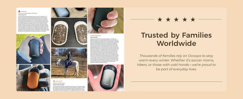 OCOOPA UT3 Lite Hand Warmers Rechargeable 2 Pack, Ultra Compact Portable Electric Handwarmers, Fast Heating, 3-Settings, UL Certified, Purse Must Have, Travel Essentials, Gifts Women