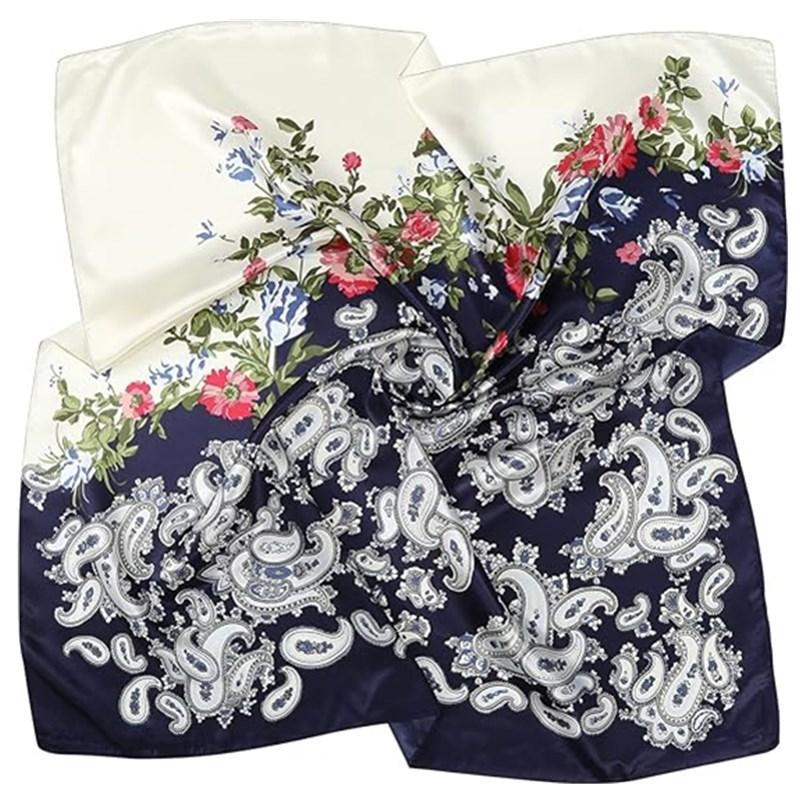 3-piece suit 35 Inches Large Printed Silk Like Texture Square Head Scarf Neck Scarves for Women Hair Kerchief Bandanas Scarf Sleeping Head Wraps Hair Band Headscarf Female Hair Accessories 3-piece suit 35 Inches Large Printed Silk Like Texture Square Head Scarf Neck Scarves for Women Hair Kerchief Bandanas Scarf Sleeping Head Wraps Hair Band Headscarf Female Hair Accessories