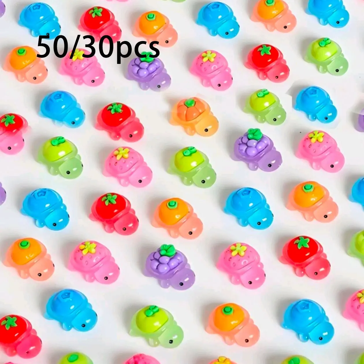 30 Mini Glow-In-The-Dark Turtle Figurines, Resin Animal Statues, Resin Turtles, DIY Fairy Garden Decor, Micro Landscape Toys, Ocean Theme Party Supplies, Exterior Decorative Statues, Garden Accessories, Garden Sculptures Statues