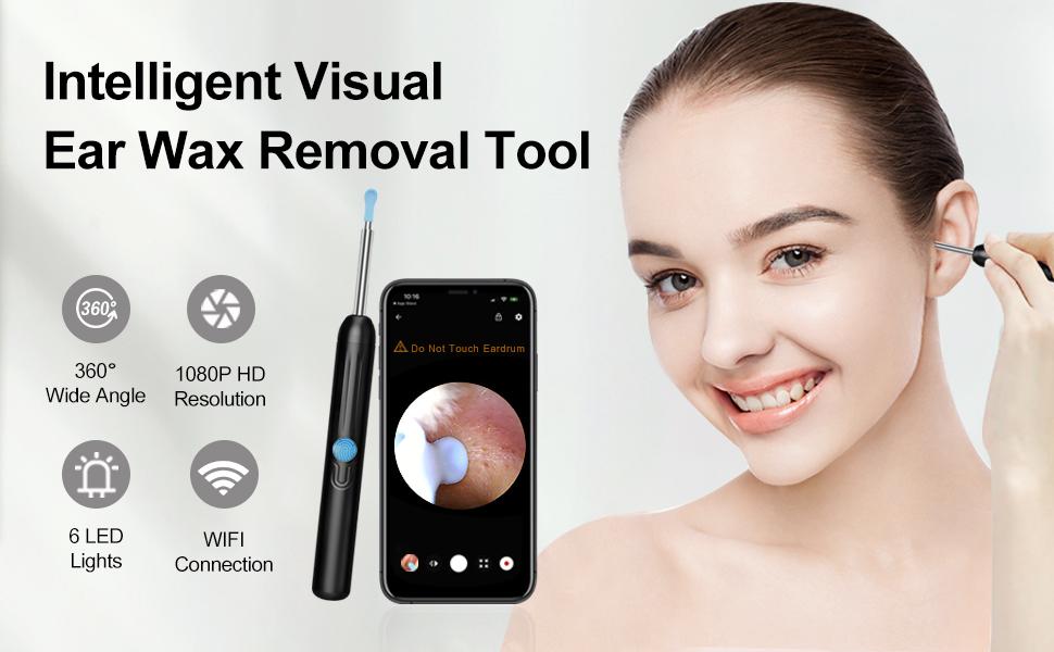 Ear Hygiene Set, HD Visual Earwax Removal Tool with Camera, 1080P HD Camera Ear Cleaner, Compatible with iPhone and Android Phones, Spring Gift Set #fathersdaygift Ear Hygiene Set, HD Visual Earwax Removal Tool with Camera, 1080P HD Camera Ear Cleaner, Compatible with iPhone and Android Phones, Spring Gift Set #fathersdaygift